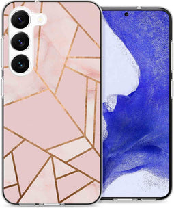 iMoshion Hoesje Geschikt voor Samsung Galaxy S23 Plus Hoesje Siliconen - iMoshion Design hoesje - Roze / Pink Graphic