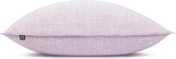Zohome Kussensloop Lino - Kussenhoes van 60x70 cm - 1 stuk - 100% Katoen - Paars