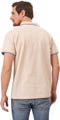 Mario Russo Polo Edward - Polo Shirt Heren - 100% Katoen - Licht Beige