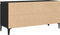 vidaXL - TV-kast - zwart - eiken - 102x35x50 - cm - bewerkt - hout