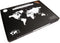 MiMi Innovations® Exclusieve Houten Wereldkaart - Muurdecoratie - Wanddecoratie - Muursticker - 130x78 cm/51.2x30.8 inch - Sapele