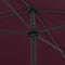 vidaXL - Strandparasol - 200x125 - cm - bordeauxrood
