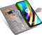Hoesje Met Pasjeshouder Geschikt voor Motorola Moto G9 Plus - Mandala Bookcase - Grijs