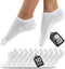 HELDENWERK Premium Trainer Socks - Korte Sportsokken - 10 Paar - Unisex - Ademend - Zwart/Wit/Grijs (10 paar)