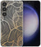 imoshion Hoesje Geschikt voor Samsung Galaxy S24 Plus Hoesje Siliconen - imoshion Design hoesje - Meerkleurig / Golden Leaves Transparant