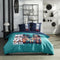 Beddengoedset - TODAY - JAVA - 2 personen - 240 x 220 cm - Katoen - Tokyo print - Turquoise