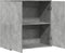 vidaXL - Dressoir - 79x38x80 - cm - bewerkt - hout - betongrijs