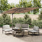 vidaXL - Zweefparasol - met - LED-verlichting - 400x300 - cm - taupe