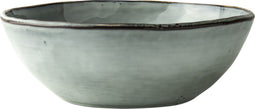 Dutch Rose Organic Schaal - Serveerschaal - Stoneware Handgemaakt -Ø 23cm - Blauw