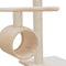 vidaXL - Kattenkrabpaal - met - sisal - krabpalen - 260 - cm - beige