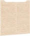 vidaXL - Draaideuren - louvredesign - 2 - paar - 100x100 - cm - massief - grenenhout