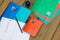 Set notitieboekjes Oxford European Book 4 Multicolour 1/8 (5 Stuks)