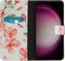 iMoshion Hoesje Geschikt voor Samsung Galaxy S23 FE Hoesje Met Pasjeshouder - iMoshion Design Softcase Bookcase - Wit / Blossom Watercolor White