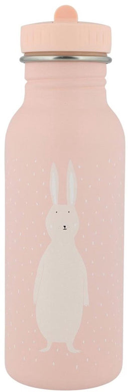 Trixie Drinkfles - Mrs. Rabbit - RVS Waterfles voor kinderen - 500ml - Lekvrije Fles - Roze - Konijn