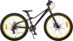 Volare Gradient Kinderfiets – Jongens – 24 inch – Zwart Groen Geel – 7 speed – Prime Collection