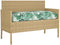 vidaXL - Ligbedkussen - voor - Zit-/Rugleuning - met - Bladerenpatroon - 120x50x12 - cm - Oxford - Stof