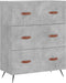 vidaXL - Ladekast - 69,5x34x90 - cm - bewerkt - hout - betongrijs