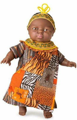 Berjuan Friends of The World babypop 38 cm in beige kleding