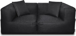 Feel Furniture - Binnen & Buiten bank - Odin - 2 persoonsbank - Zwart