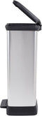 Curver Decobin - Pedaalemmer - 50L - Soft-Close - Zilver Metallic