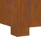 vidaXL - Vierkante - Vuurkorf - 80x80x40 - cm - Weerbestendig - Staal