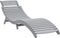 vidaXL - Ligbed - 184x55x64 - cm - massief - acaciahout - grijs