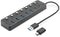 Digitus DA-70248 - USB Hub - 7x USB 3.2 (Gen1, 5Gb/s) - Grijs