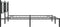 vidaXL - Bedframe - met - hoofdbord - metaal - zwart - 180x200 - cm