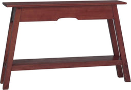 vidaXL - Wandtafel - 110x30x75 - cm - massief - mahoniehout - bruin