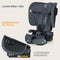 Nelly i-Size ISOFIX - Inklapbare Peuter Autostoel - 4 Ligstanden - Grote Side Protection - 5-punts gordels - TopTether Alarm - Bekerhouder