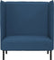 vidaXL - Hoge - Rug - Bank - Blauw - 109x56x121 - cm - Stof