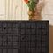Dressoir Evan zwart - opbergkast - dressoir kasten 160 cm