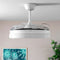 Plafondventilator met ledverlichting en 4 inklapbare bladen Blalefan InnovaGoods Wit 72 W Ø49,5-104 cm