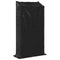 vidaXL - Haardhoutrek - met - regenhoes - 100x40x200 - cm - gegalvaniseerd - staal