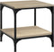 vidaXL - Salontafel - 40x40x40 - cm - bewerkt - hout - sonoma - eikenkleurig