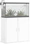 vidaXL - Aquariumstandaard - 81x36x73 - cm - bewerkt - hout - hoogglans - wit