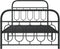 vidaXL - Bedframe - met - hoofd- - en - voeteneinde - metaal - zwart - 100x200 - cm
