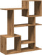 vidaXL - Kamerscherm - / - boekenkast - 92x29x112 - cm - hout - artisanaal - eiken