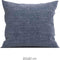 Zohome Kussensloop Lino - Kussenhoes van 80x80 cm - 1 stuk - 100% Katoen - Blauw