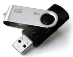 Goodram UTS2 - USB flash drive 8 GB USB 2.0 - Draaisysteem - Zwart