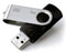 Goodram UTS2 - USB flash drive 8 GB USB 2.0 - Draaisysteem - Zwart