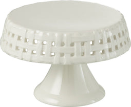 J-Line bord Cake - keramiek - wit - small