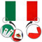 Italiaanse Vlag - 90 x 150 cm - Groen, Wit en Rood - Set van 2