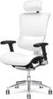 X-Chair bureaustoel X4 echt leer Zwart met hoofdsteun