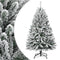vidaXL - Kunstkerstboom - met - scharnieren - en - sneeuw - 150 - cm