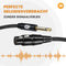 Drivv. Premium XLR Kabel - XLR female naar 6.35 mm Jack Male - 24K vergulde connectoren - Zwart