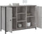 vidaXL - Dressoir - 100x35x70 - cm - bewerkt - hout - grijs - sonoma