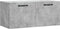 vidaXL - Wandkast - 80x36,5x35 - cm - bewerkt - hout - betongrijs