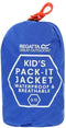 Regatta - Kids Pack It III Opvouwbaar Kinder Regenjack - Zwart - Maat 164