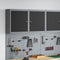 vidaXL - Gereedschapskast - Muurmontage - Zwart - 50x20x55 - cm - Staal